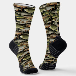 Masculine Fisherman's Fantasy Pattern Socks