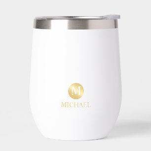 Masculine Gold Personnalisé Monogramme et nom