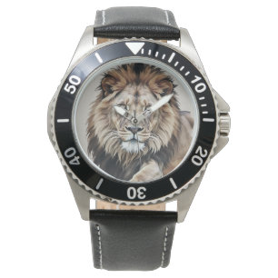 Masculine ,Lion King Background, Men Watch