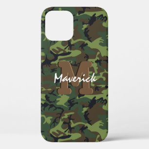 Masculine Military Army Camouflage iPhone 12 Case