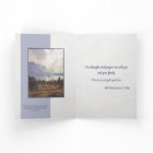 Masculine Mountain Lake Personalized Sympathy