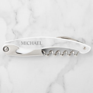 Masculine Personalized Name Waiter's Corkscrew