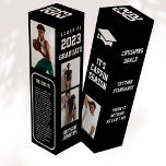Masculine Photo Graduation Gift Wine Box<br><div class="desc">Commemorate Your Graduate's Accomplishments with this Customized Graduation Wine Box . Our personalized wine box is the perfect way to celebrate your grad's hard work and dedication. This one-of-a-kind wine box features customized photos of the graduate, a brief bio, and inspiring quotes to mark this special milestone. The design is influenced...</div>