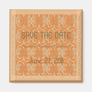 Masculine Save the Date  Magnet