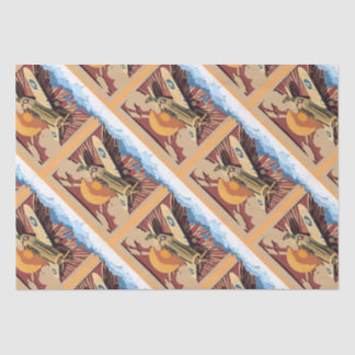 Masculine Vintage War Plane Tissue Paper