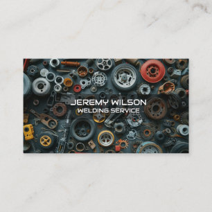 Masculine Welder Metal Welding Service Steelwork Business Card