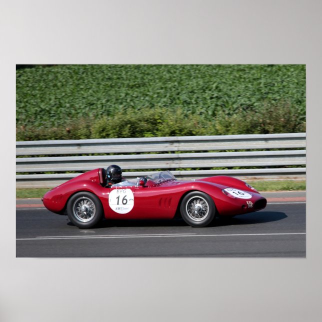 Maserati 250 S Le Mans Classic Poster (Front)