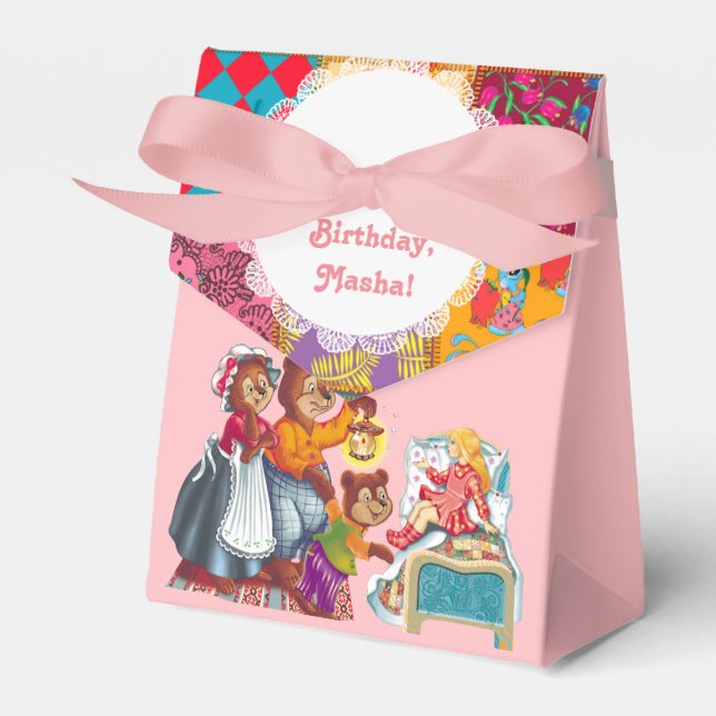 Masha and 3 bears favor box (Front Side)