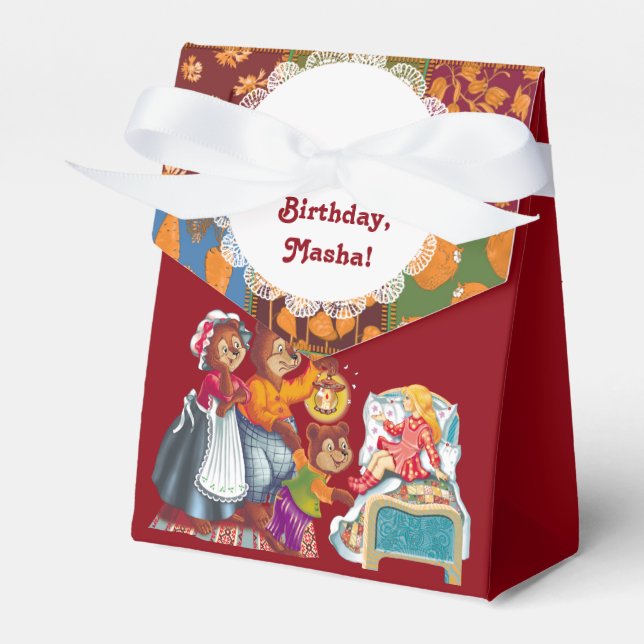 Masha and 3 bears favor box (Front Side)