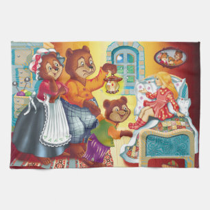 Masha and 3 bears kitchen towel