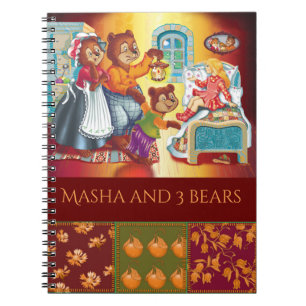 Masha and 3 bears notebook