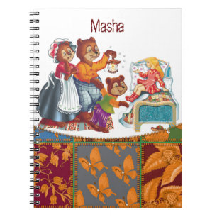 Masha and 3 bears notebook