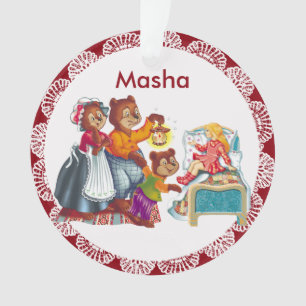 Masha and 3 bears ornament
