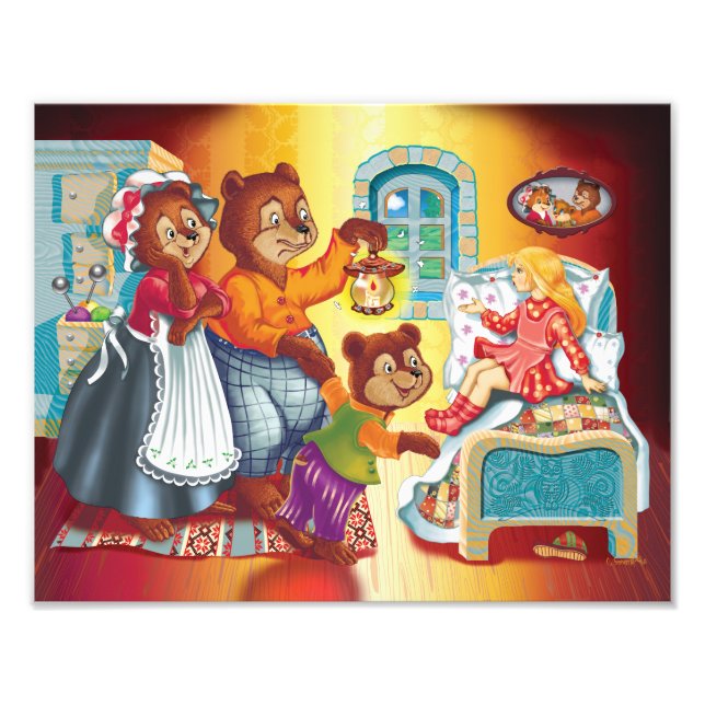 Masha and 3 bears photo print (Front)