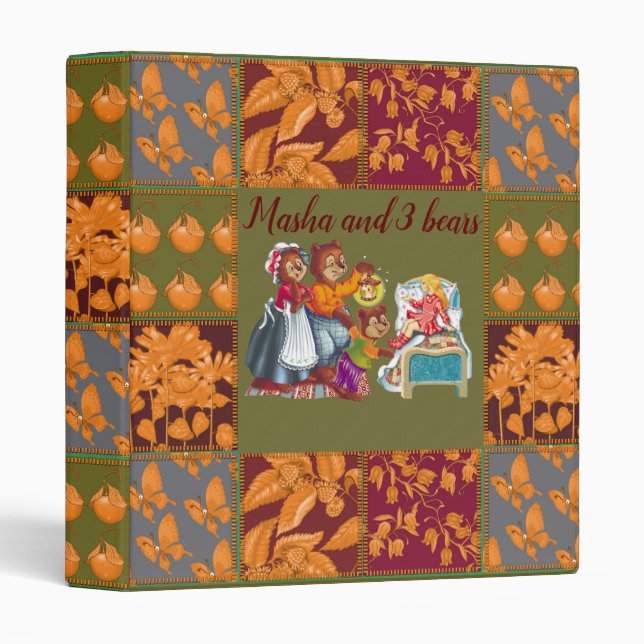 Masha and 3 fairy-tale bears binder (Front/Spine)