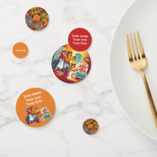 Masha and 3 fairy-tale bears confetti