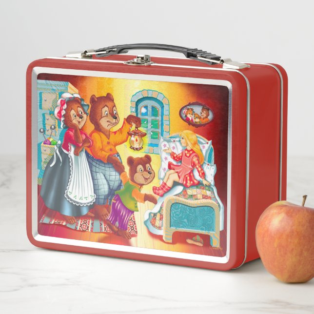 Masha and 3 fairy-tale bears metal lunch box (In Situ)