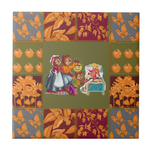 Masha and 3 fairy-tale bears tile (Front)