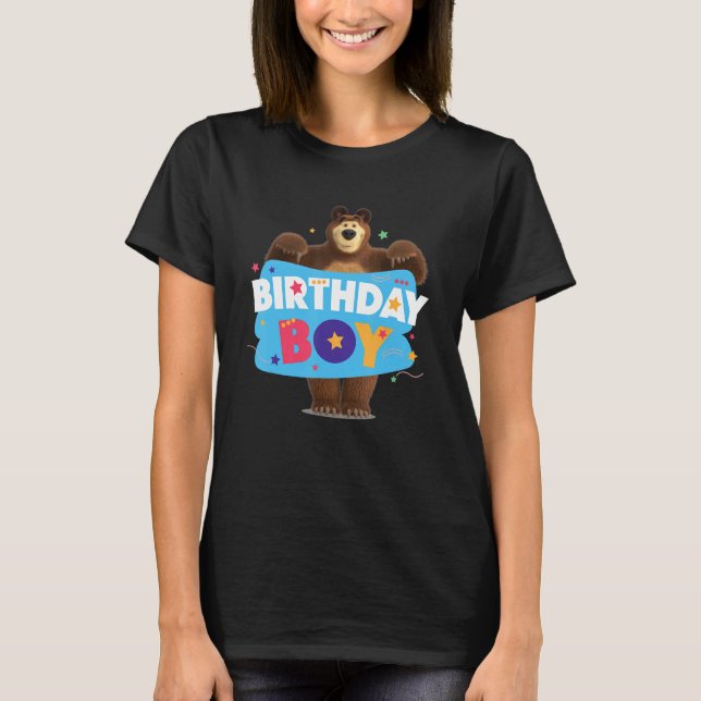 Masha and the Bear Birthday Boy T-Shirt (Front)