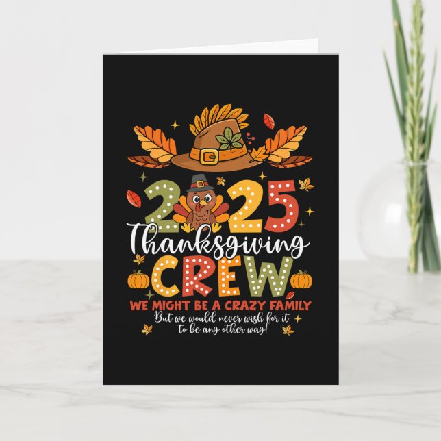 Mashed Potato Art For Men Women Thanksgiving Mashe Card (Front)