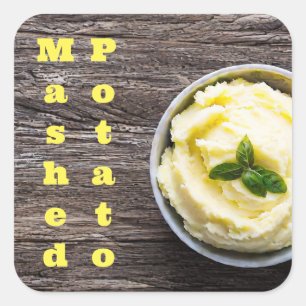 Mashed Potato Square Sticker