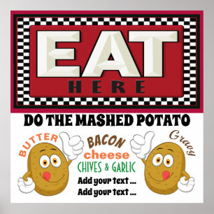 Mashed Potato Station  Wedding Poster