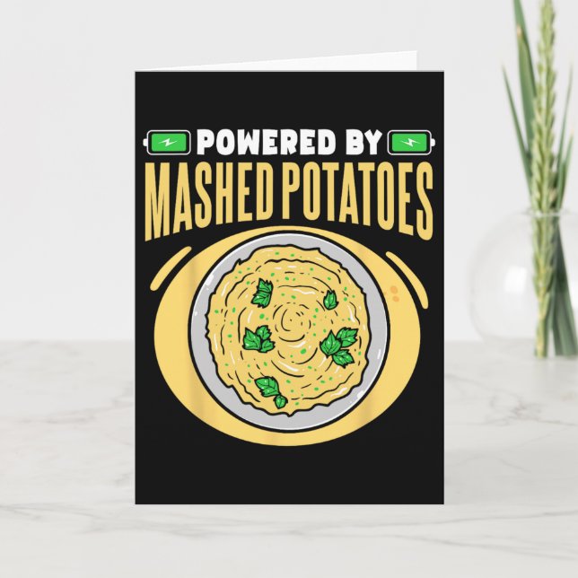 Mashed Potato Thanksgiving Powered By Mashed Potat Card (Front)