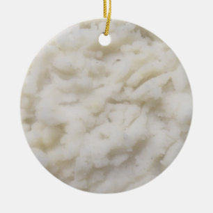 Mashed Potatoes Ceramic Ornament