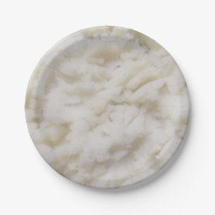 Mashed Potatoes Paper Plate