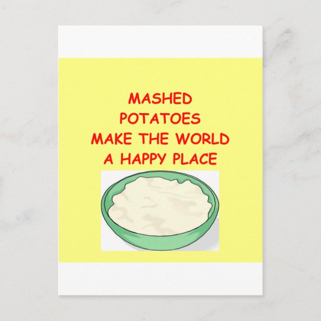 mashed potatoes postcard (Front)