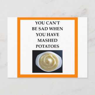 MASHED potatoes Postcard