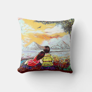 Masis ararat throw pillow
