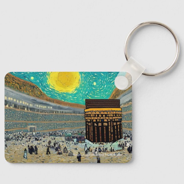 Masjid al-Haram, Mecca, Saudi Arabia on a key ring (Front)
