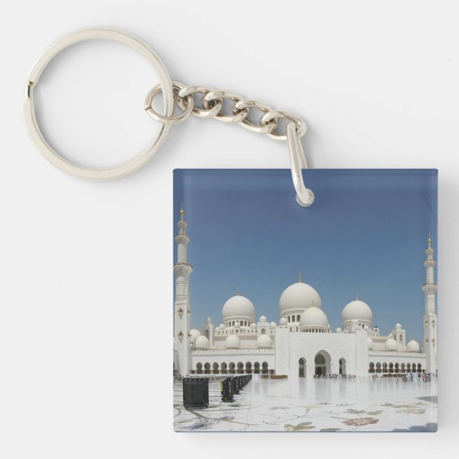 Masjid Sheikh Zayed Grand Mosque UAE Abu Dhabi Keychain (Front)