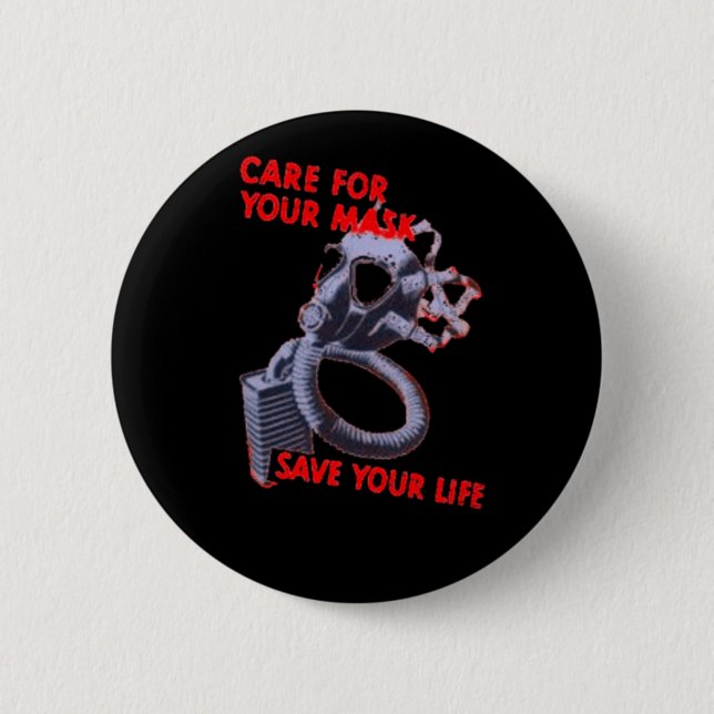 MASK 2 INCH ROUND BUTTON (Front)