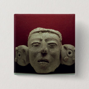 Mask, 500-900 AD 2 Inch Square Button