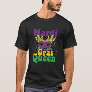 Mask and beads Let the Shenanigans Begin Mardi gra T-Shirt
