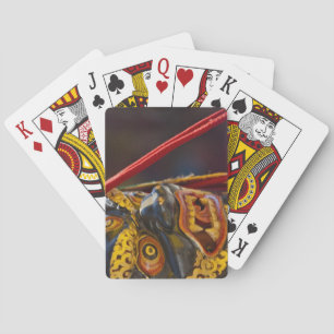 Mask dance performance at Tshechu Festival Playing Cards