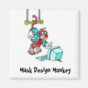 Mask Design Monkey Magnet