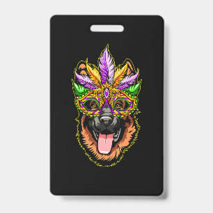 Mask German Shepherd Badge