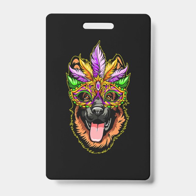 Mask German Shepherd Badge (Front)