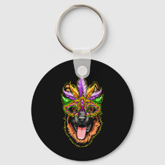 Mask German Shepherd Keychain