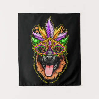 Mask German Shepherd Tapestry