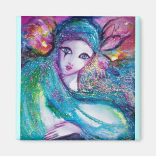 MASK IN BLUE MAGNET