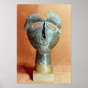 Mask of a Pyrenean divinity, from Montouse Poster