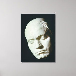Mask of Beethoven,taken from life at the age of Canvas Print