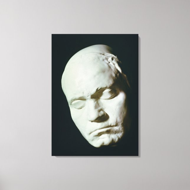 Mask of Beethoven,taken from life at the age of Canvas Print (Front)