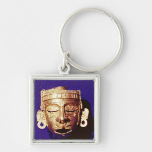 Mask of the god Xipe Totec Keychain