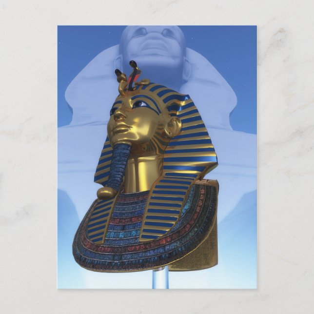 Mask of the pharaoh postcard (Front)