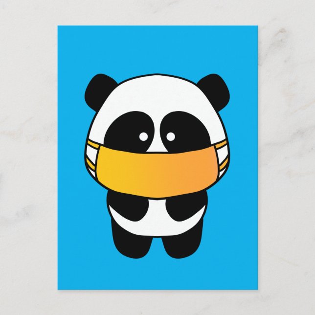 Mask Panda Postcard (Front)